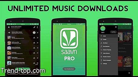 21 تطبيقات مثل Saavn لالروبوت موسيقى صوتية أخرى