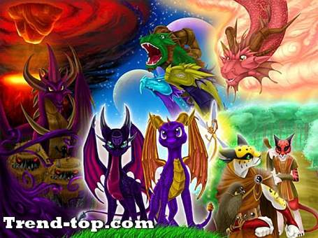 4 spill som The Legend of Spyro: Dawn of the Dragon for PSP Plattformspill