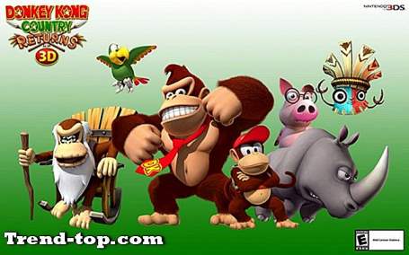 4 Spiele wie Donkey Kong Country kehrt 3D für Nintendo DS zurück Plattformspiele