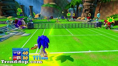 PSP 용 Sega Superstars 테니스와 같은 3 가지 게임 스포츠 게임