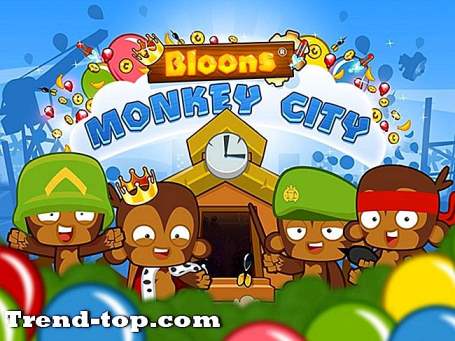 게임처럼 Bloons 원숭이 시티에 대한 PSP 전략 게임
