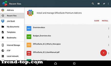 MobiSystems OfficeSuite Alternativer for Android Annen Kontorproduktivitet