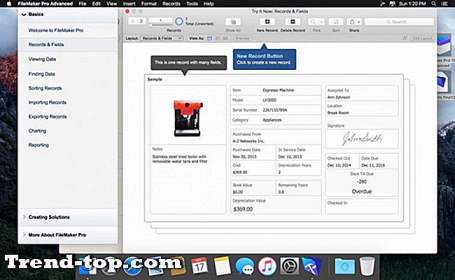 Alternatives FileMaker Pro pour iOS Autre Productivité De Bureau