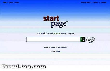 18 siti come Startpage Altri Servizi Online