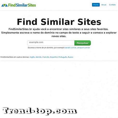 17 sites como o FindSimilarSites Outros Serviços Online
