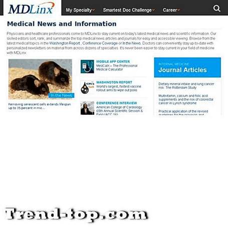 19 مواقع مثل MDLinx خدمات أخرى عبر الإنترنت