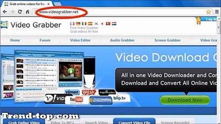 10 مواقع مثل VideoGrabber خدمات أخرى عبر الإنترنت