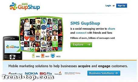 19 Sites zoals SMSGupShup Andere Online Diensten
