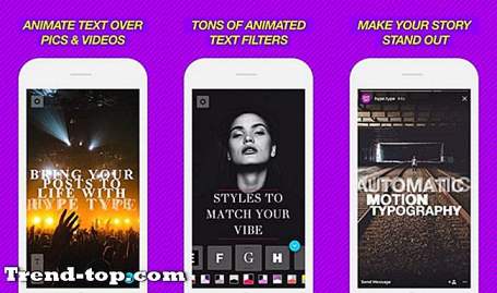 3 alternatives de type hype pour iOS Autre Photo Vidéo