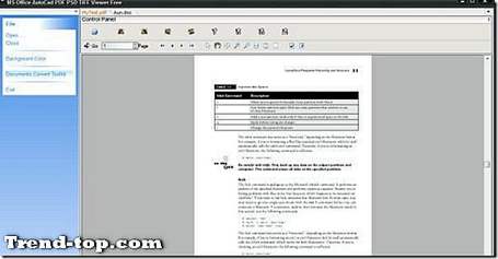 9 MS Office AutoCad PDF PSD TIFF عارض البدائل المجانية