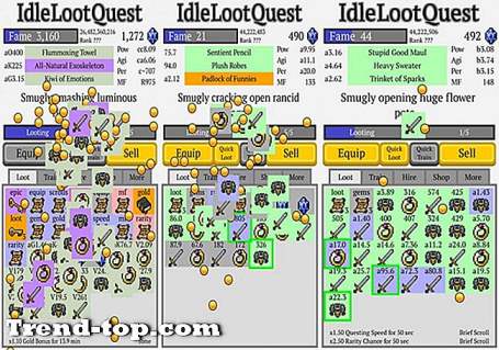 4 Games zoals Idle Loot Quest voor Linux Strategie Rpg
