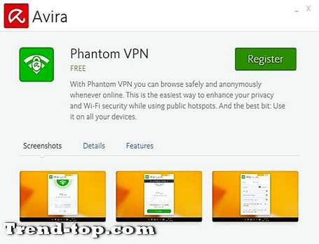67 alternatives VPN Avira Phantom Autre Sécurité