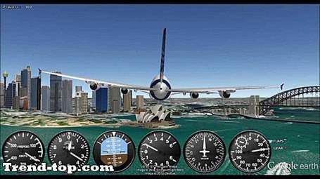 Games zoals Google Earth Flight Simulator voor Linux Simulatie