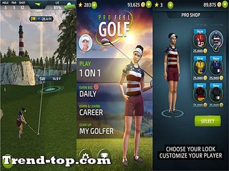 PSP를위한 Pro Feel Golf와 같은 3 가지 게임 스포츠 시뮬레이션