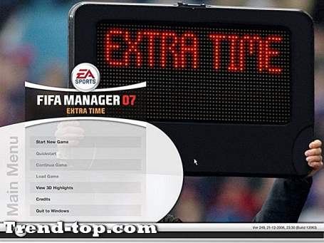 20 spill som FIFA Manager 07: Extra Time Strategisimulering
