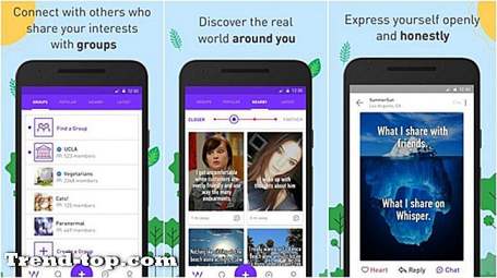 17 Apps som Whisper for Android Anden Social Kommunikation