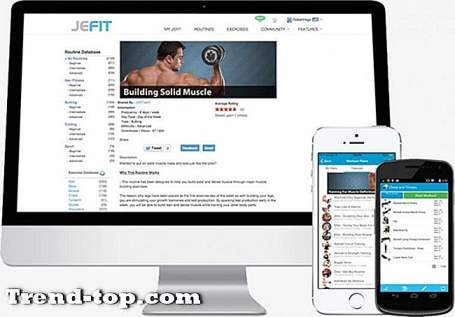 2 Apps som JEFIT Workout trænings træner til iOS Anden Sport Sundhed