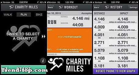 Apps som Charity Miles til Android Anden Sport Sundhed