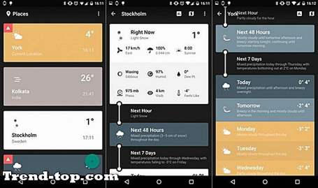 22 Apps zoals weer-tijdlijn voor Android