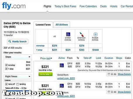 19 Websites wie Fly.com Anderer Reisestandort