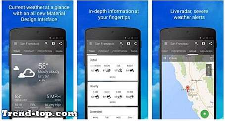 22 Apps som 1Weather for Android Andre Reiserute