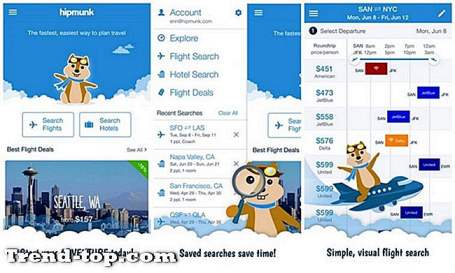 17 Aplikasi Seperti Hipmunk Hotel & Penerbangan untuk iOS Lokasi Perjalanan Lainnya