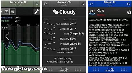 22 apps zoals My Cast Weather Lite voor Android Andere Reislocatie